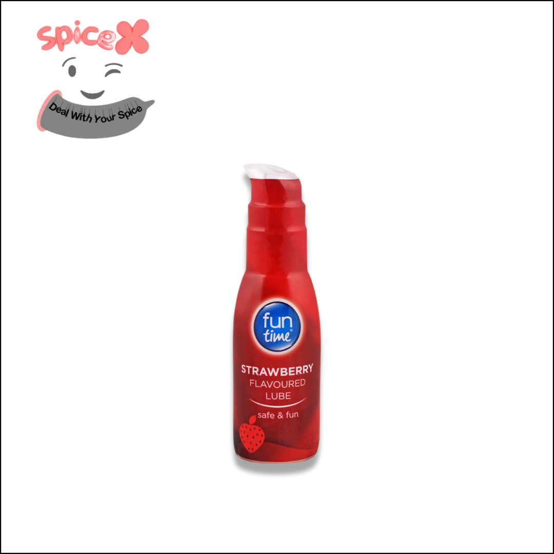 Funtime Strawberry flavored Lube Water Based Lubricant - 75ml