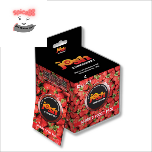 JOSH Strawberry Condoms Pack of 48 Condoms